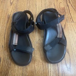 Paul Smith Black Closed Back Sandal’s With Signature Stripe